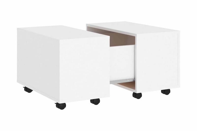 Soffbord vit 60x60x38 cm spånskiva - Vit - Möbler - Bord