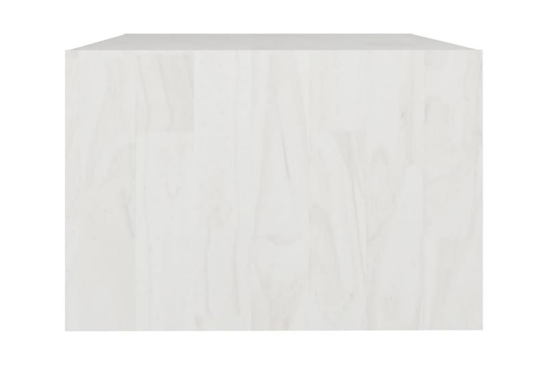 Soffbord vit 75x50x33,5 cm massiv furu - Vit - Soffbord - Bord