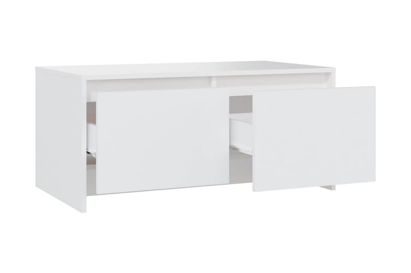 Soffbord vit 90x50x41,5 cm spånskiva - Vit - Soffbord - Bord