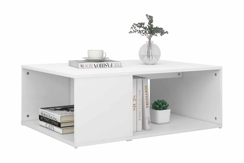 Soffbord vit 90x67x33 cm spånskiva - Vit - Möbler - Bord