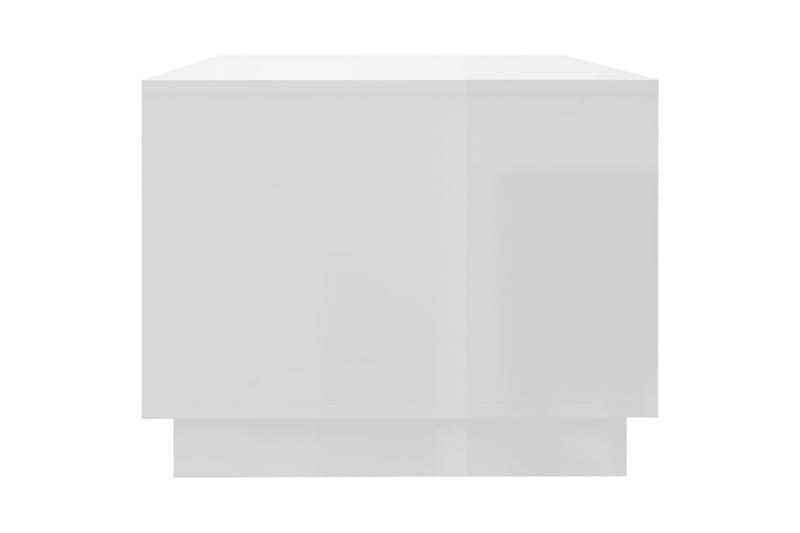 Soffbord vit högglans 102x55x43 cm spånskiva - Vit - Soffbord - Bord