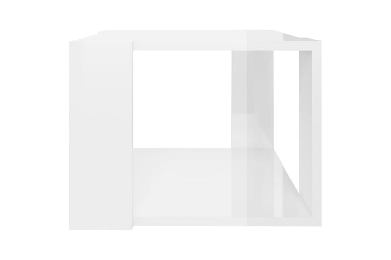 Soffbord vit högglans 40x40x30 cm spånskiva - Vit - Soffbord - Bord