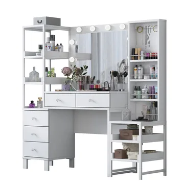 Sondal Sminkbord 145x141,8x40 cm - Vit - Möbler - Bord