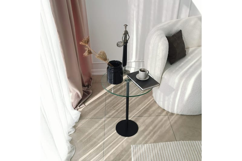 Sotinge Soffbord 40x50x40 cm Runt - Svart - Möbler - Bord