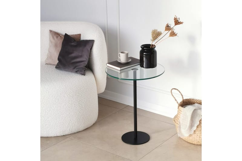 Sotinge Soffbord 40x50x40 cm Runt - Svart - Möbler - Bord