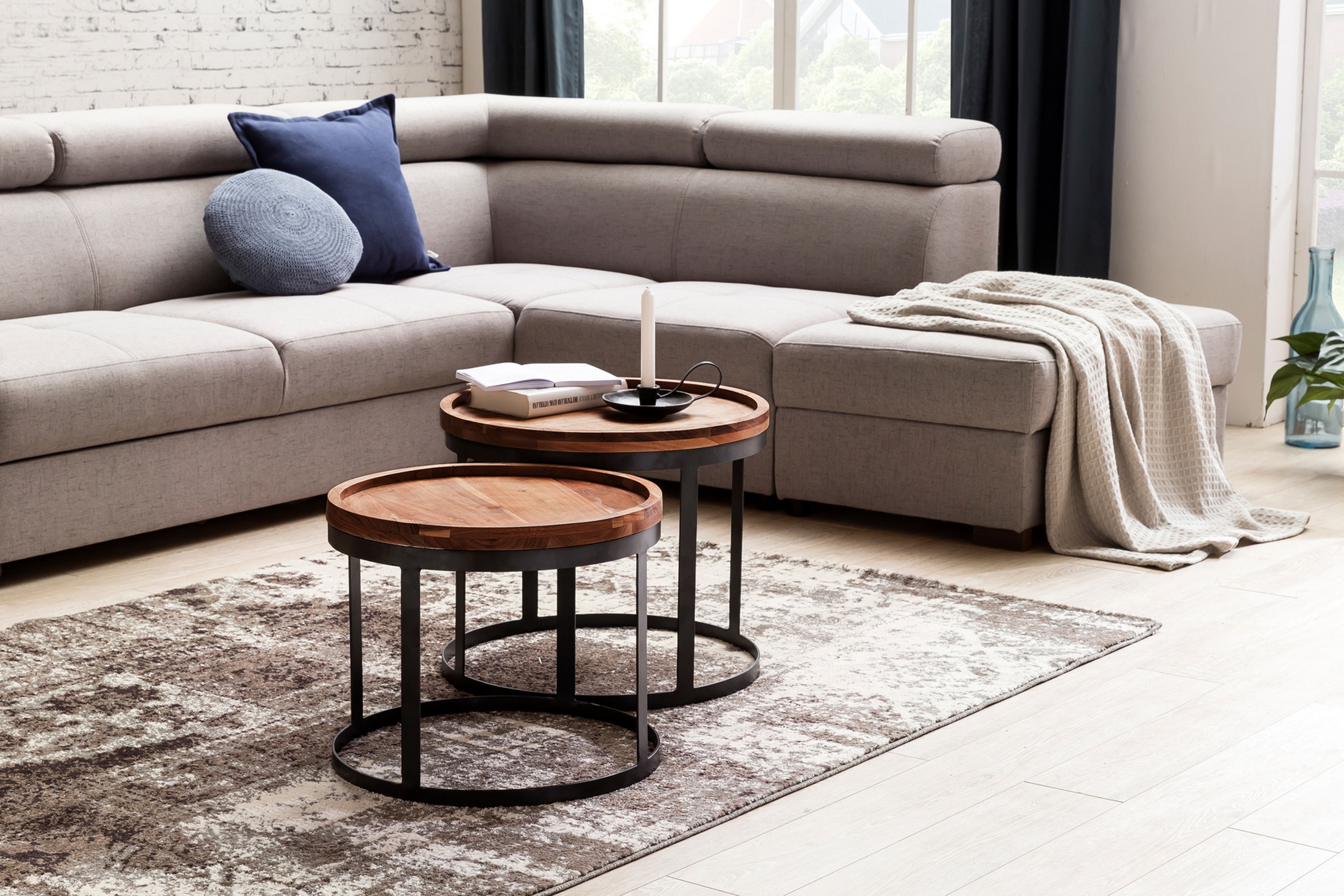 sparman satsbord 2-pack brun -