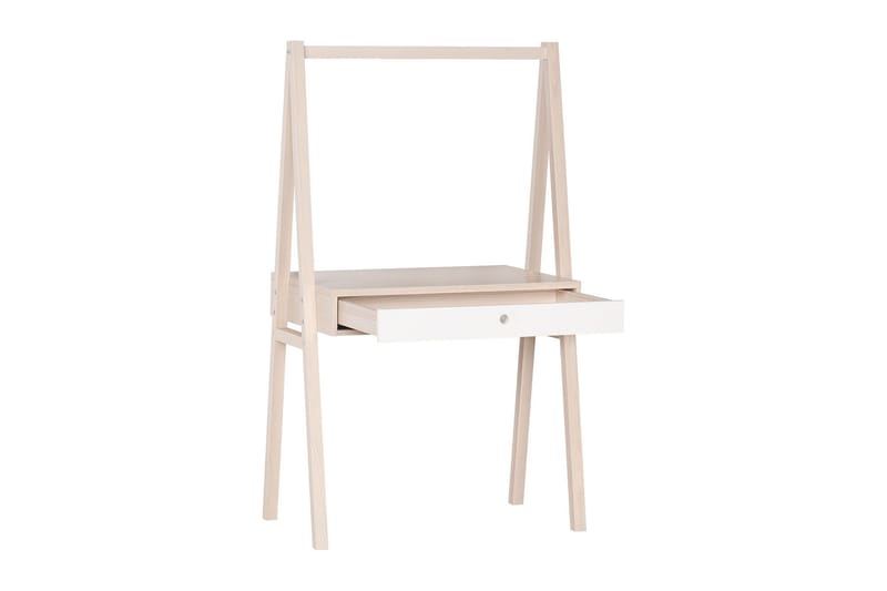 Spot Skrivbord med Förvaring och Lådor i Trä - Vit|Beige - Möbler - Bord