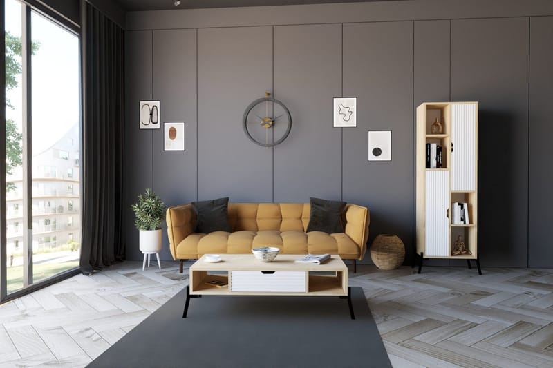 Stalmani Soffbord 100x28,2x100 cm - Blå - Möbler - Bord