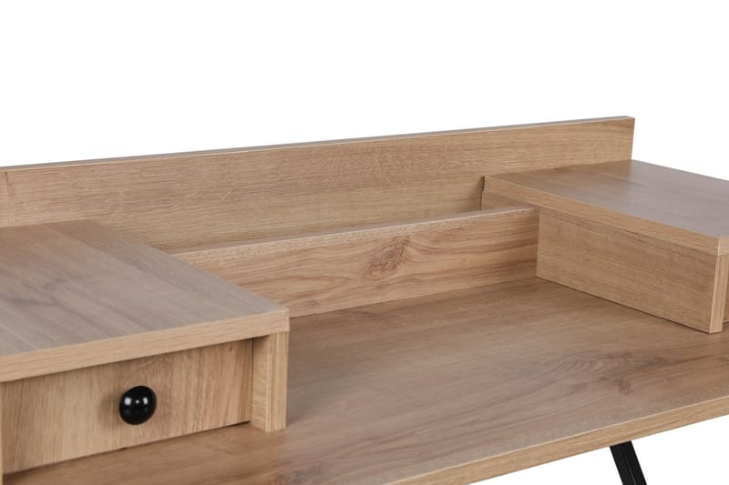 STOKKUM Sminkbord 100 cm Natur/Svart - Möbler - Bord