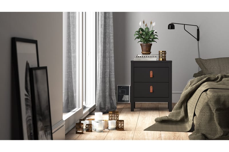 STOLFERS Sängbord 44 cm Svart - Möbler - Bord