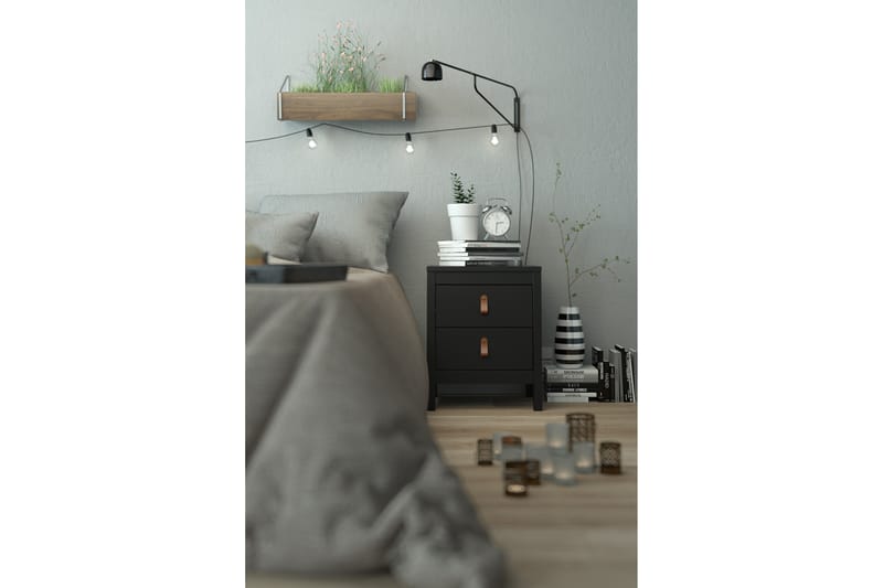 STOLFERS Sängbord 44 cm Svart - Möbler - Bord