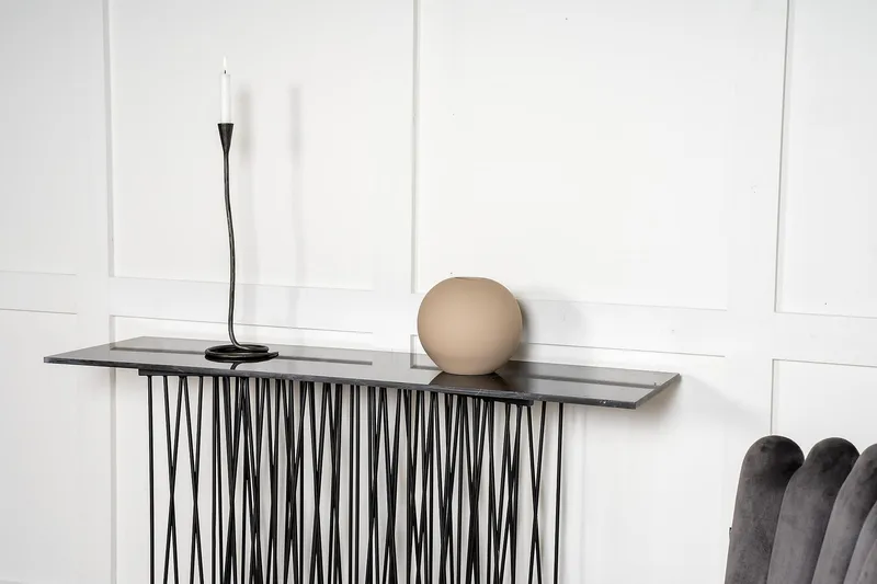 Stone Avlastningsbord 130 cm - Svart - Möbler - Bord