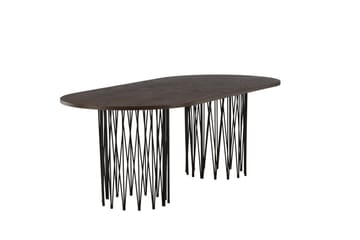 Stone Matbord 220x100x74 cm Oval - Brun - Möbler - Bord