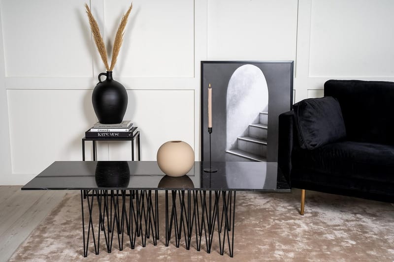 Stone Soffbord 140 cm - Svart - Möbler - Bord