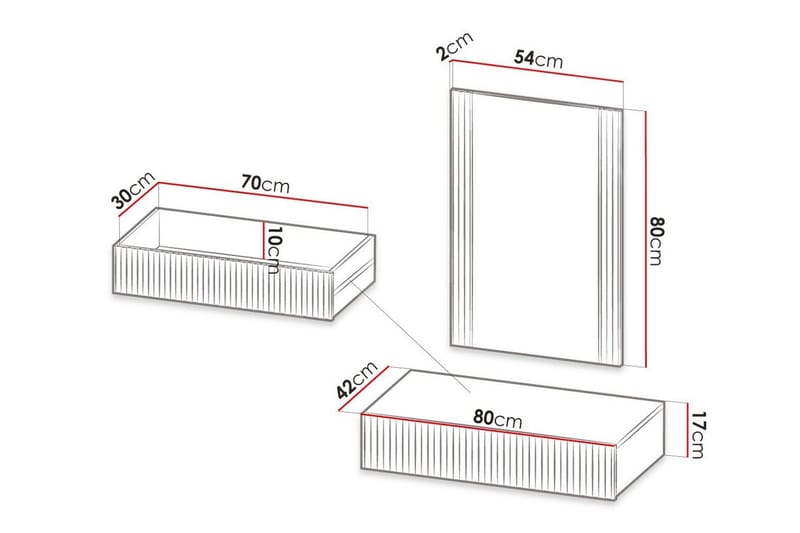 Strontian Sminkbord 80x42 cm Scandinavian Choice Black - Möbler - Bord