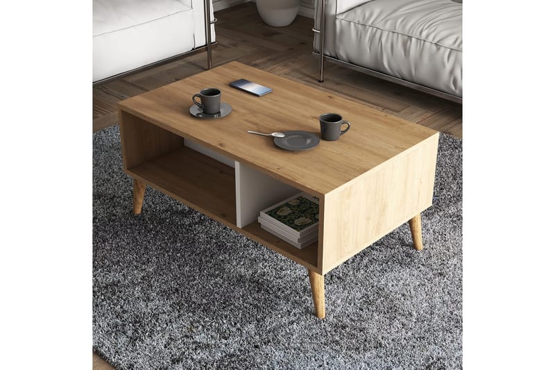 TANZAC Soffbord 90x54x90 cm Ek - Möbler - Bord