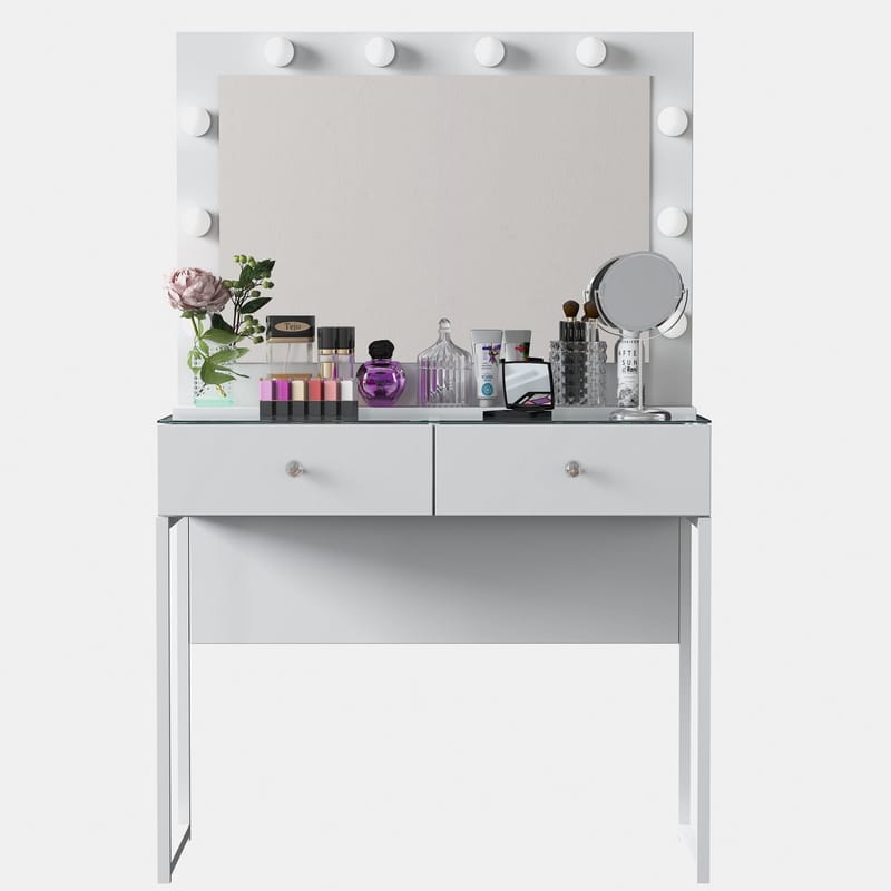 Tavren Sminkbord 90x141,8x40 cm - Vit - Möbler - Bord