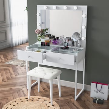 Tavren Sminkbord 90x141,8x40 cm - Vit - Möbler - Bord