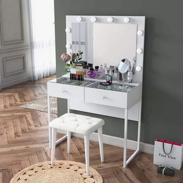 Tavren Sminkbord 90x141,8x40 cm - Vit - Möbler - Bord