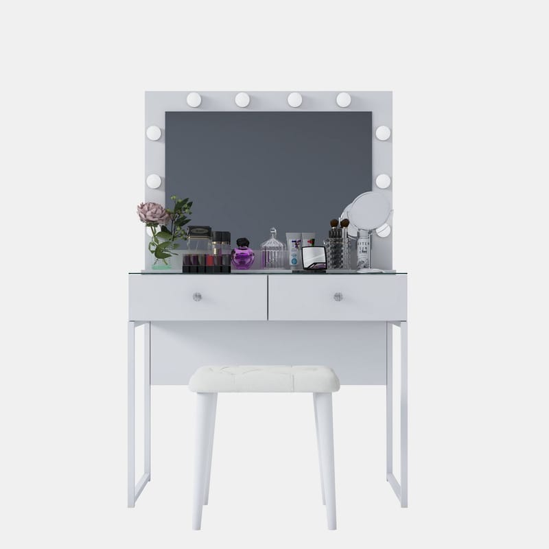Tavren Sminkbord 90x141,8x40 cm - Vit - Möbler - Bord