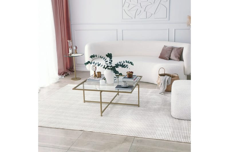 Telence Soffbord 85x35x85 cm - Guld - Möbler - Bord