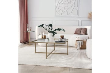 Telence Soffbord 85x35x85 cm - Guld - Möbler - Bord