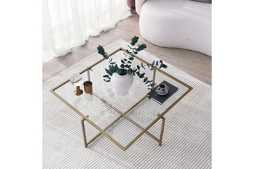 Telence Soffbord 85x35x85 cm - Guld - Möbler - Bord