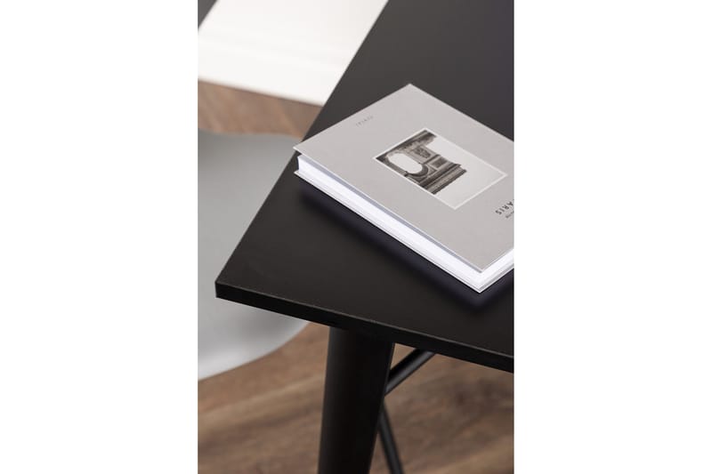 Tempe Litet Kvadratiskt Matbord 80 cm med Metallutseende - Svart - Möbler - Bord