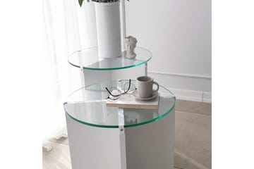 Teratio Satsbord 60x40x60 cm Runt - Vit - Möbler - Bord