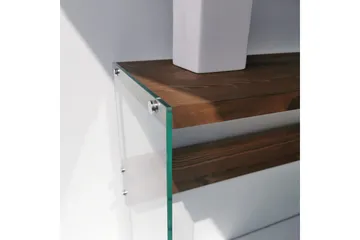 Thorold Sidobord 91 cm - Mörkbrun/Härdat Glas - Möbler - Bord