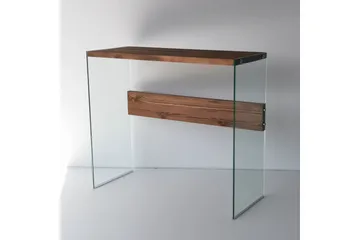 Thorold Sidobord 91 cm - Mörkbrun/Härdat Glas - Möbler - Bord