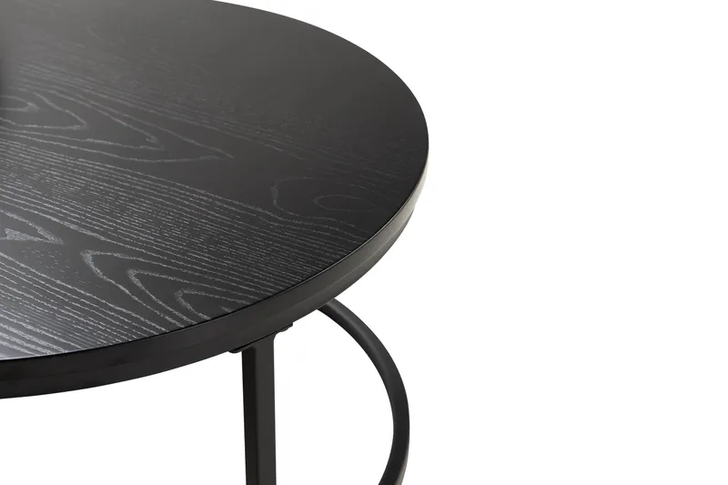 Thyra Satsbord Runt Soffbord - Svart - Möbler - Bord