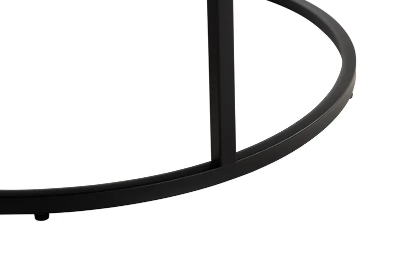 Thyra Satsbord Runt Soffbord - Svart - Möbler - Bord