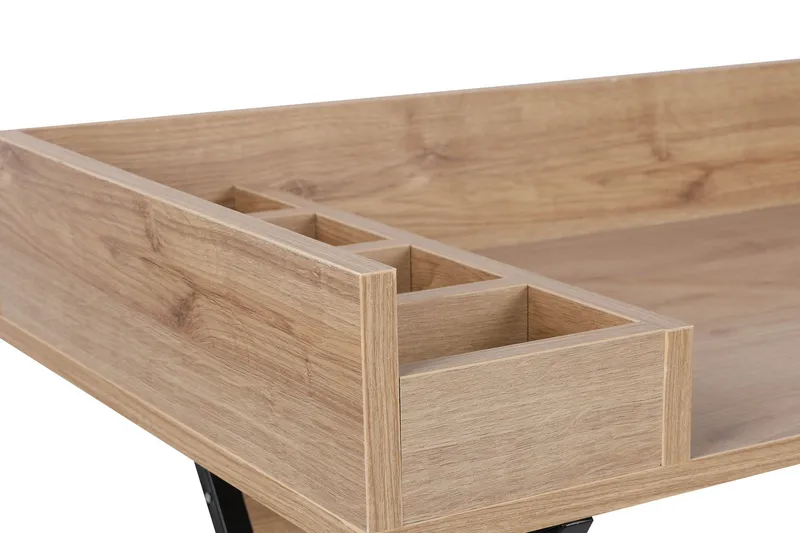 Timiza Sminkbord 100 cm - Valnöt/Svart - Möbler - Bord