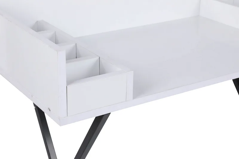 Timiza Sminkbord 100 cm - Vit/Svart - Möbler - Bord