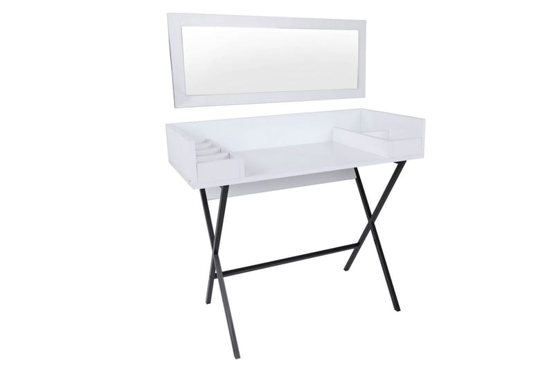 TINTALIA Sminkbord 100 cm Vit/Svart - Möbler - Bord