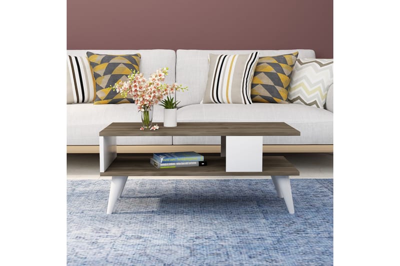 TIRULI Soffbord 90x40x90 cm Brun - Möbler - Bord