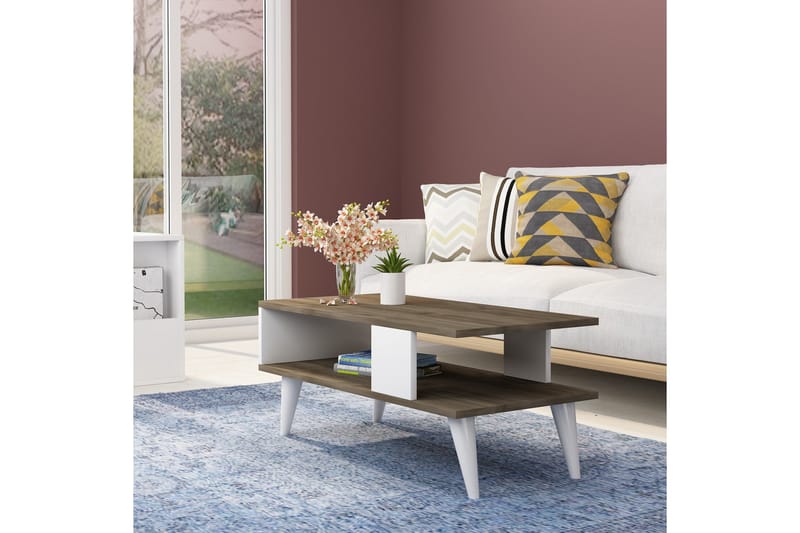 TIRULI Soffbord 90x40x90 cm Brun - Möbler - Bord