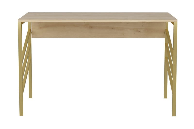 TOFOL Skrivbord 60x74,8x120 cm Guld/Brun - Skrivbord - Bord