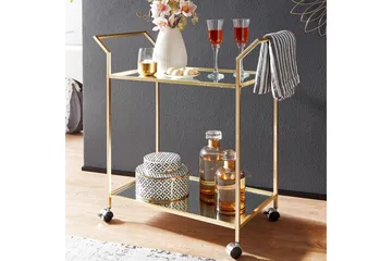 Tultered Serveringsvagn - Guld - Möbler - Bord