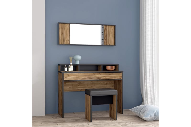 TULUCESTI Sideboard 43x190 cm Brun/Svart - Möbler - Bord