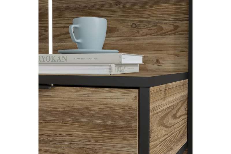 TULUCESTI Sideboard 43x190 cm Brun/Svart - Möbler - Bord