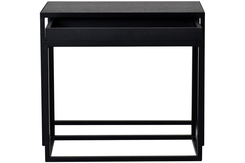 TULUMSI Satsbord 60 cm 2 Bord Svart - Möbler - Bord