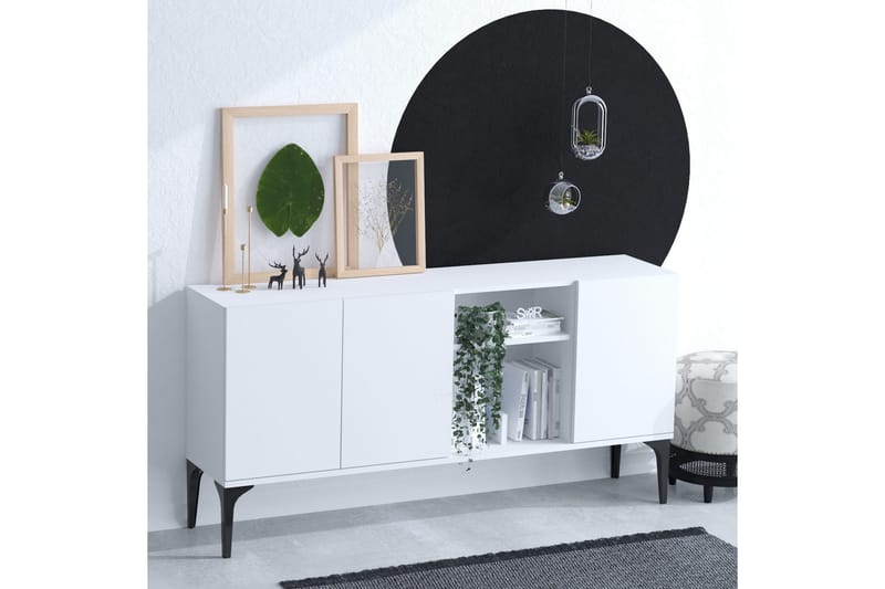 UKHAND Konsollbord 120x80 cm Vit - Möbler - Bord