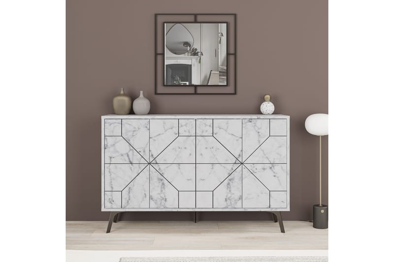 UKHAND Konsollbord 123x62,4 cm Vit - Möbler - Bord