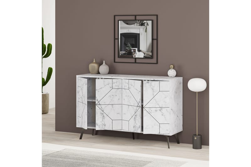 UKHAND Konsollbord 123x62,4 cm Vit - Möbler - Bord