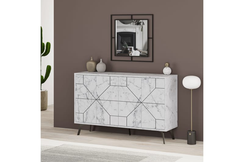 UKHAND Konsollbord 123x62,4 cm Vit - Möbler - Bord