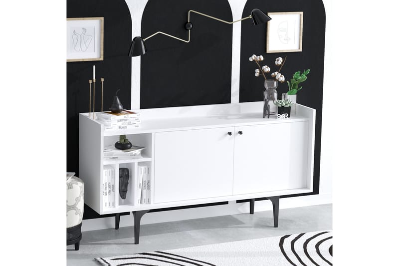 UKHAND Konsollbord 150x80 cm Vit - Möbler - Bord