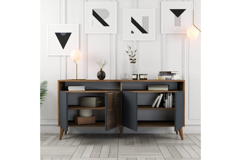 UKHAND Konsollbord 160x78 cm Brun - Möbler - Bord