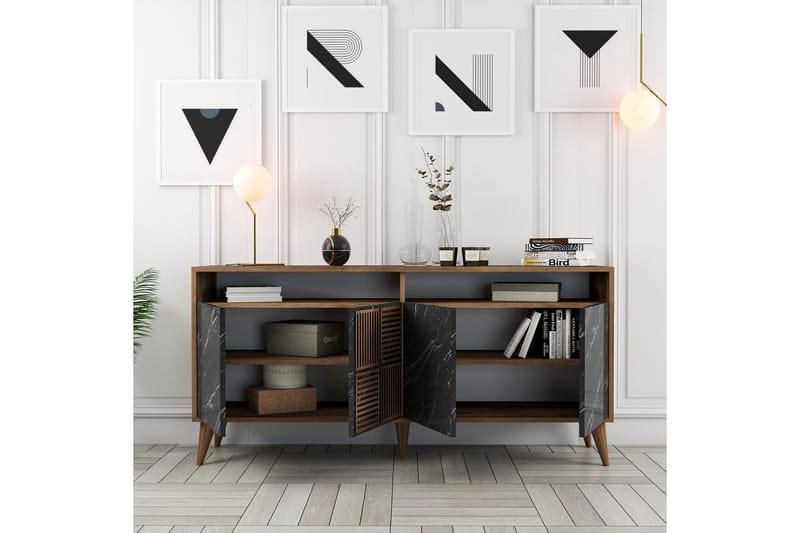 UKHAND Konsollbord 160x78 cm Brun - Möbler - Bord